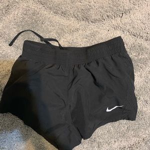 Black nike running shorts